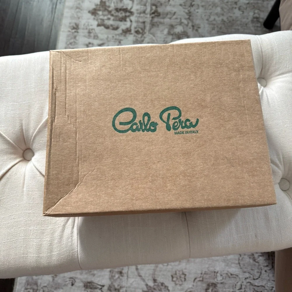 NEW Carlo Pera Genuine Italian White Leather‎ Shoes Size 9